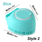 Pet Dog Silicone Bath Brush Cleaning Care Baby Baby Bath Massage Brushdog Brush Shampoo Massager Bath Brush Pet Supplies