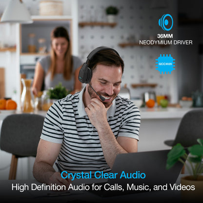 Naztech NXT-700 Noise-Cancelling Headset - 32hr Battery, Multipoint Calls