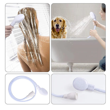 Crazyview Slip on Hose Portable Shower Head Shower Head Attachment for Dogs with Pet Shower Sprayer