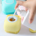 Pet Dog Silicone Bath Brush Cleaning Care Baby Baby Bath Massage Brushdog Brush Shampoo Massager Bath Brush Pet Supplies