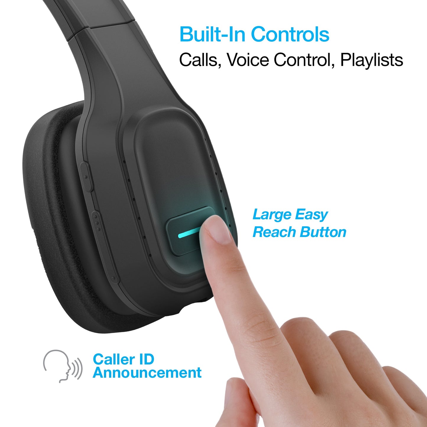 Naztech NXT-700 Noise-Cancelling Headset - 32hr Battery, Multipoint Calls