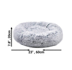 Mr. Peanut's 28" OrthoPlush® Pet Bed - Snowflake White Two Tone